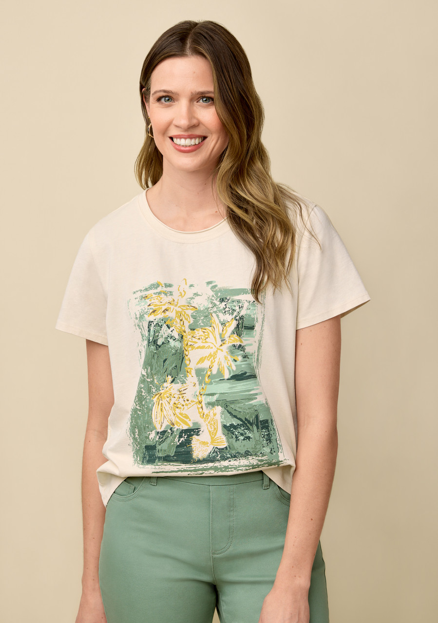 【CPGN STUDIO】23SS★ Blice Tropical Short Sleeve Tee Short Sleeve Jungle Print Tee | Northern Reflections