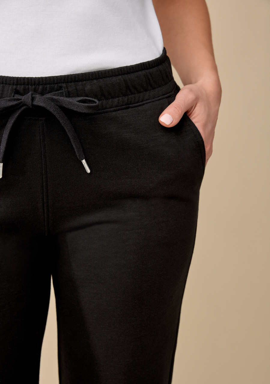 Slub French Terry Capri - Close Up