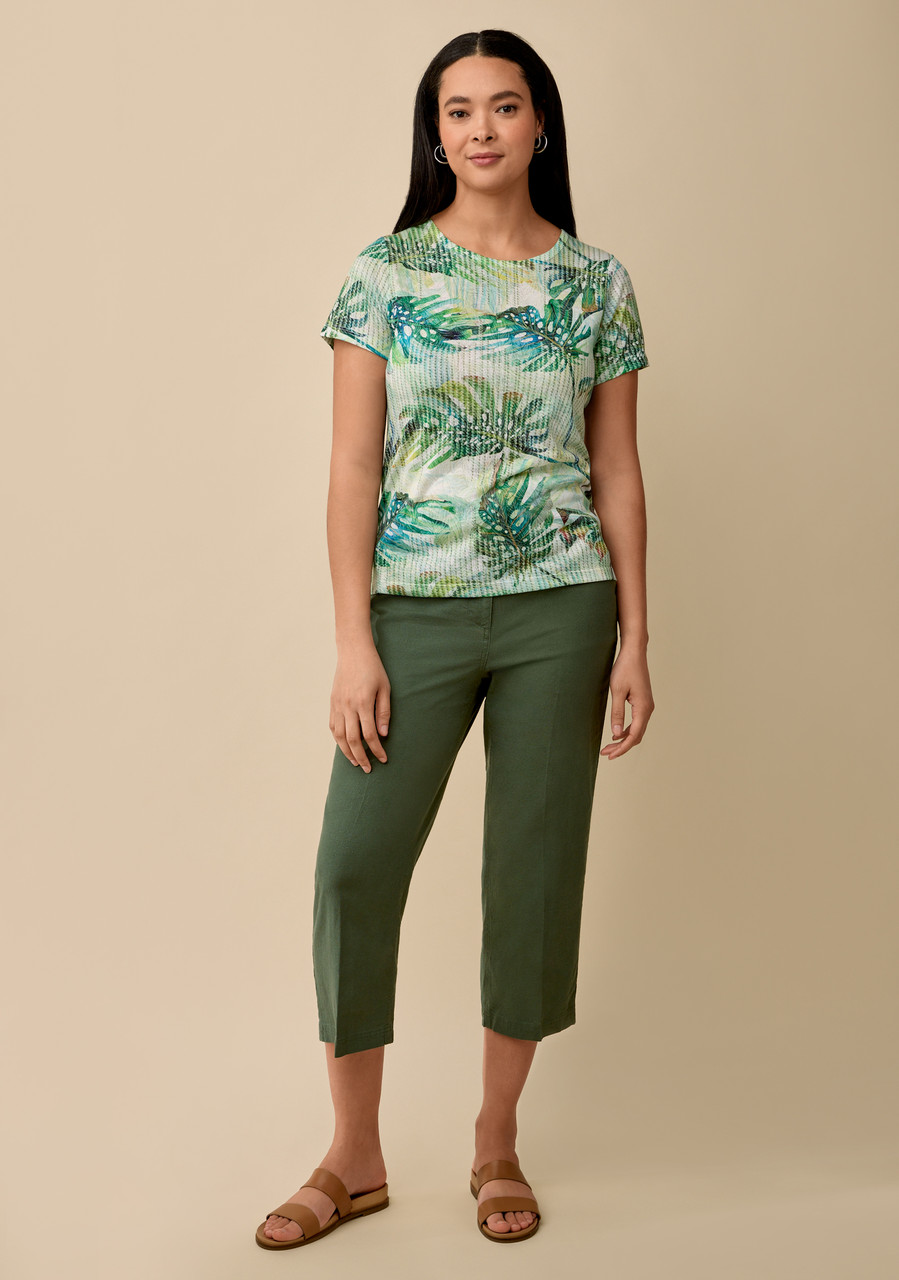 Tropical Print Sublimation Tee - Full Body