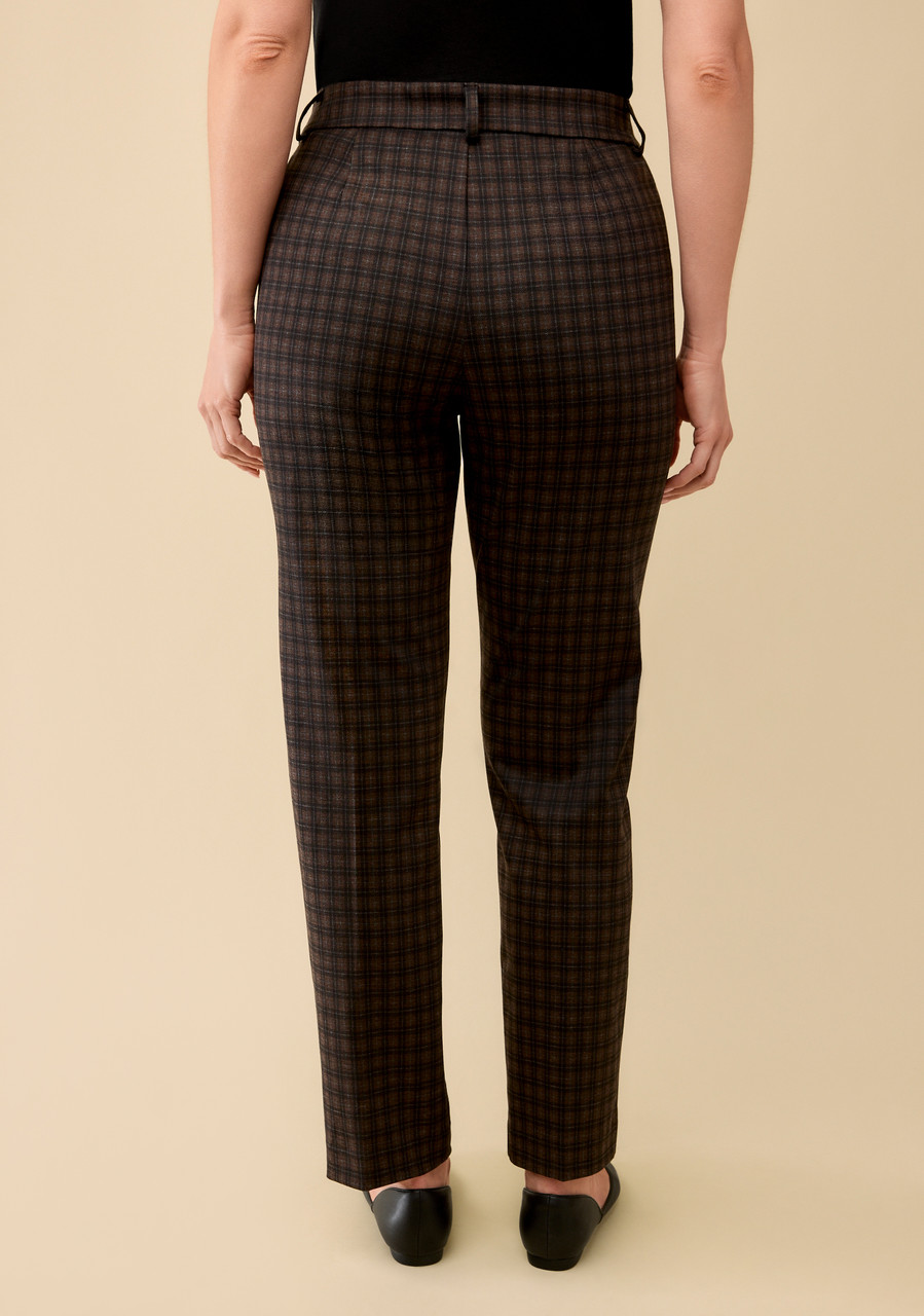 Bella Ponte Checked Pant Back View
