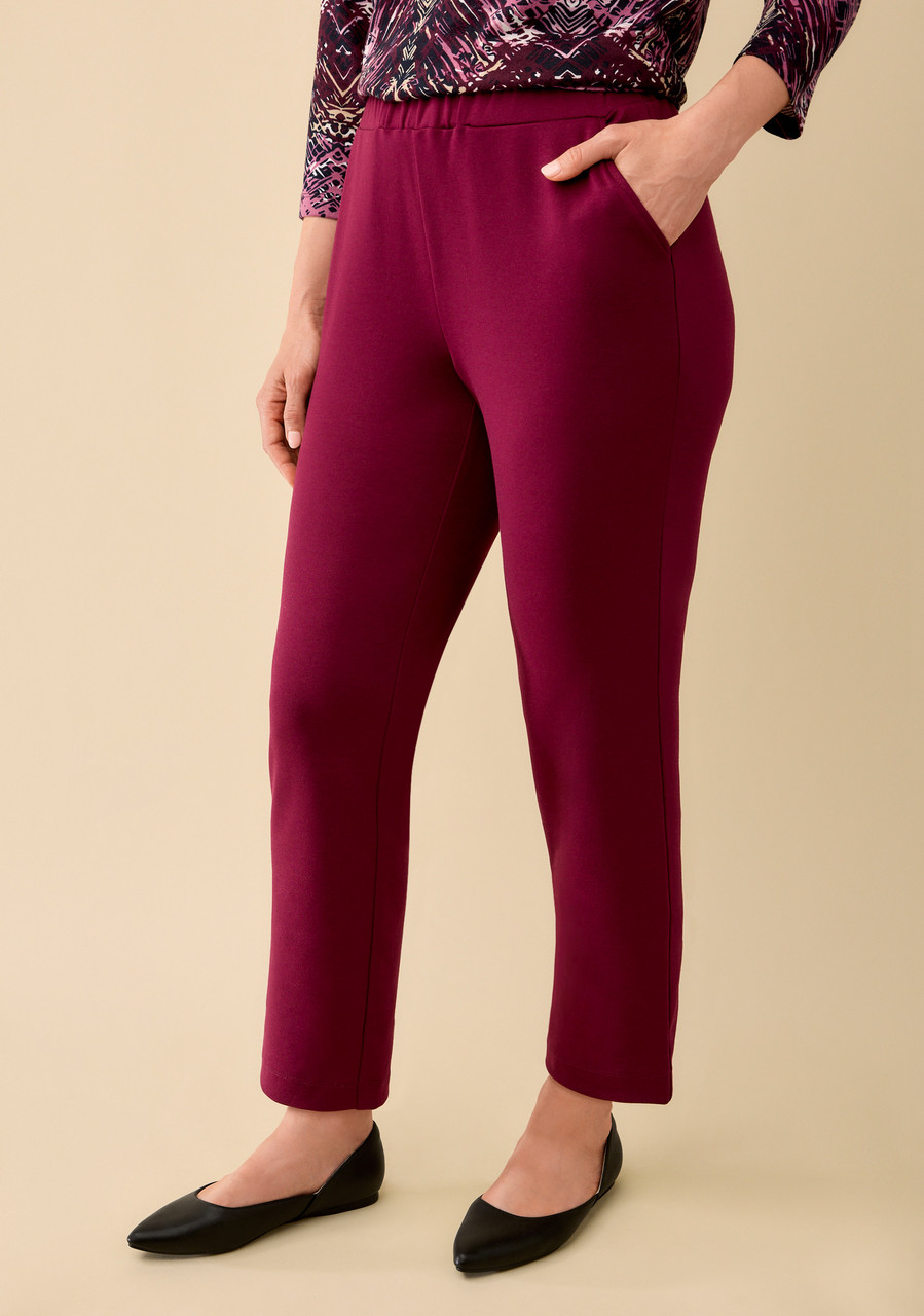 Petite - Pull-On Knit Pant Side