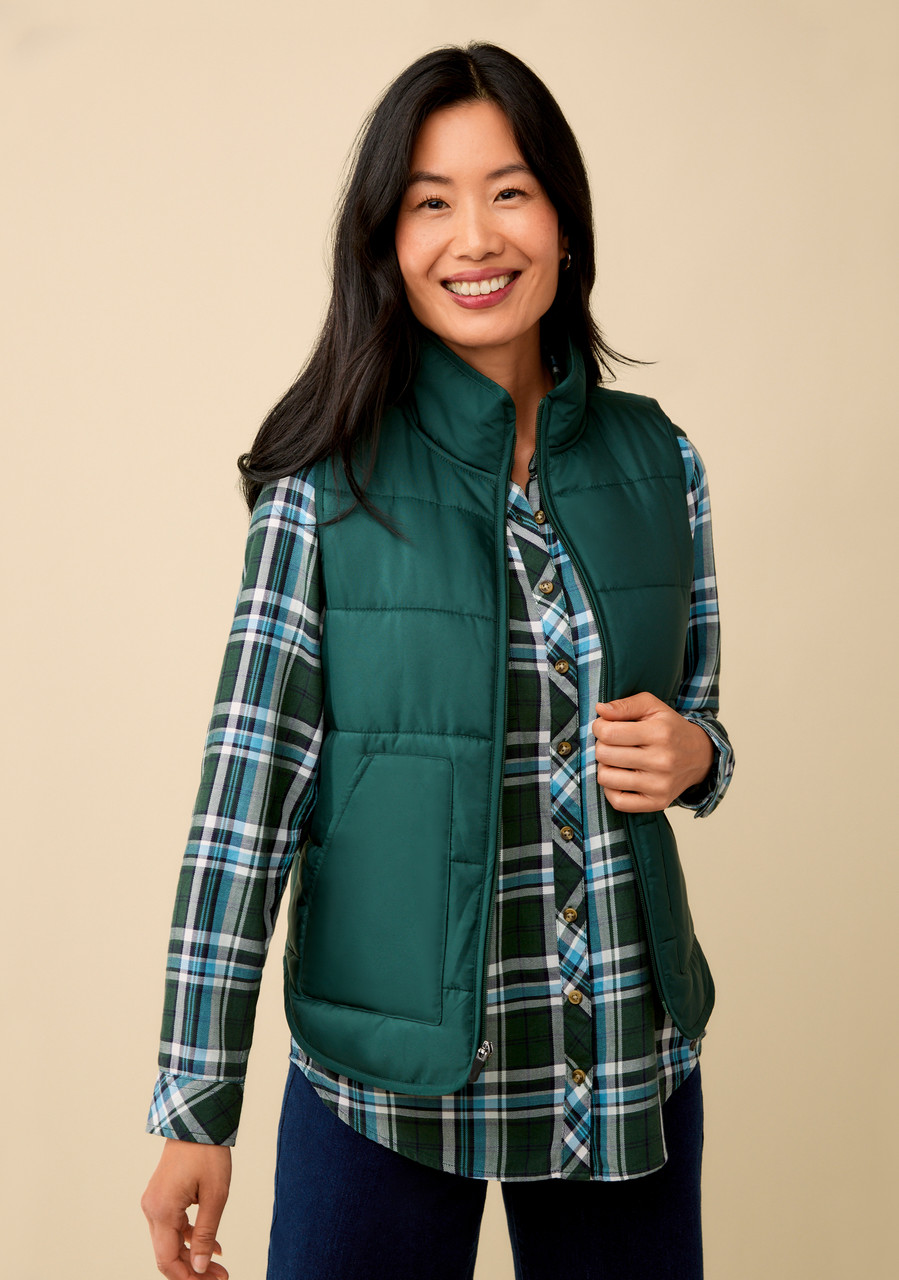 Quilted Zip-Up Vest | Northern Reflections