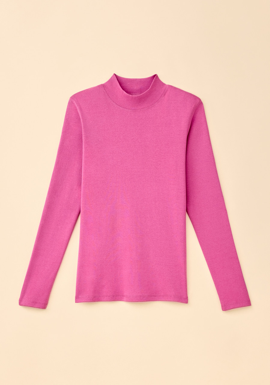 Cotton Mock Neck Top | Northern Reflections