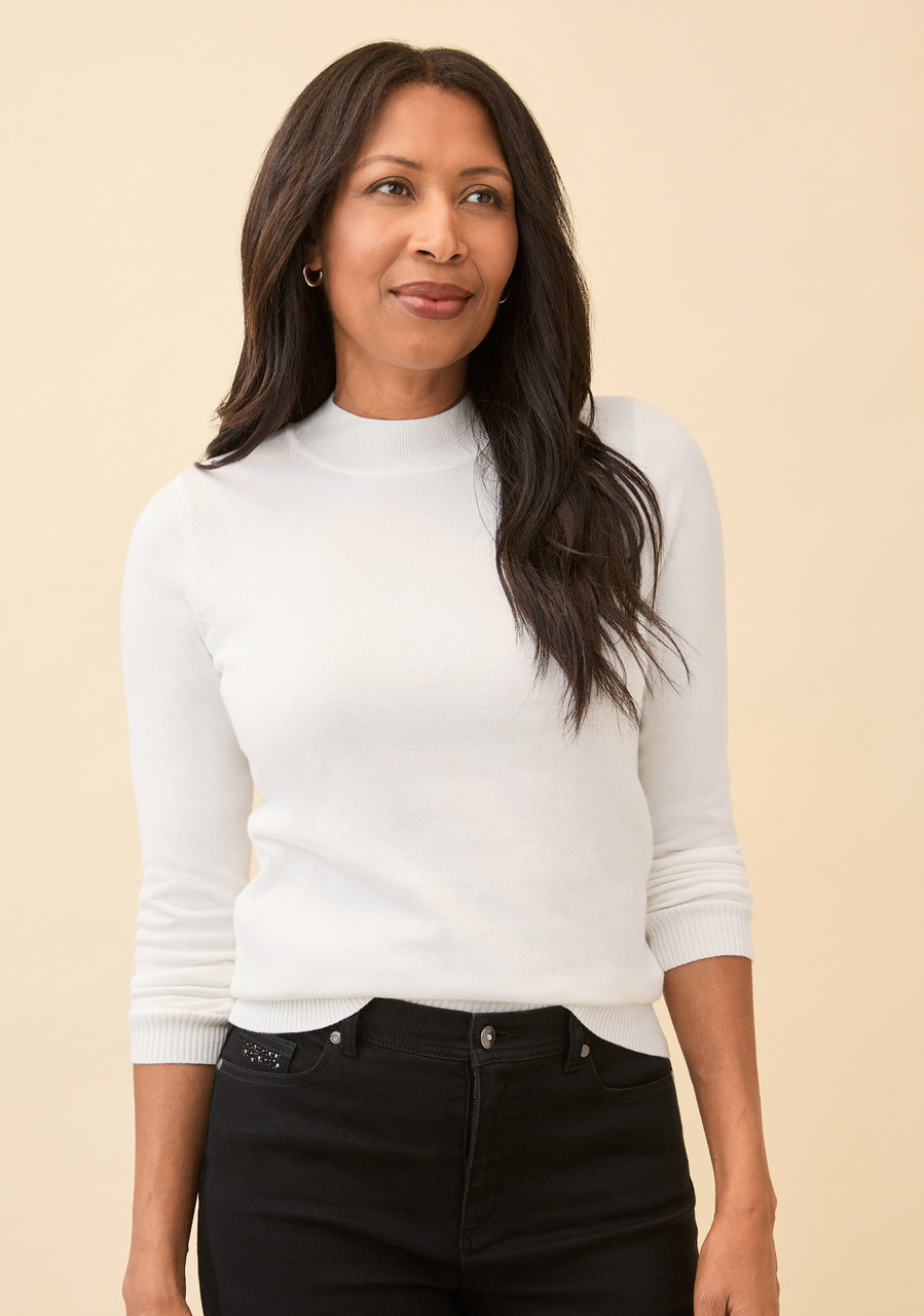 Everyday Mock Neck Pullover | Northern Reflections