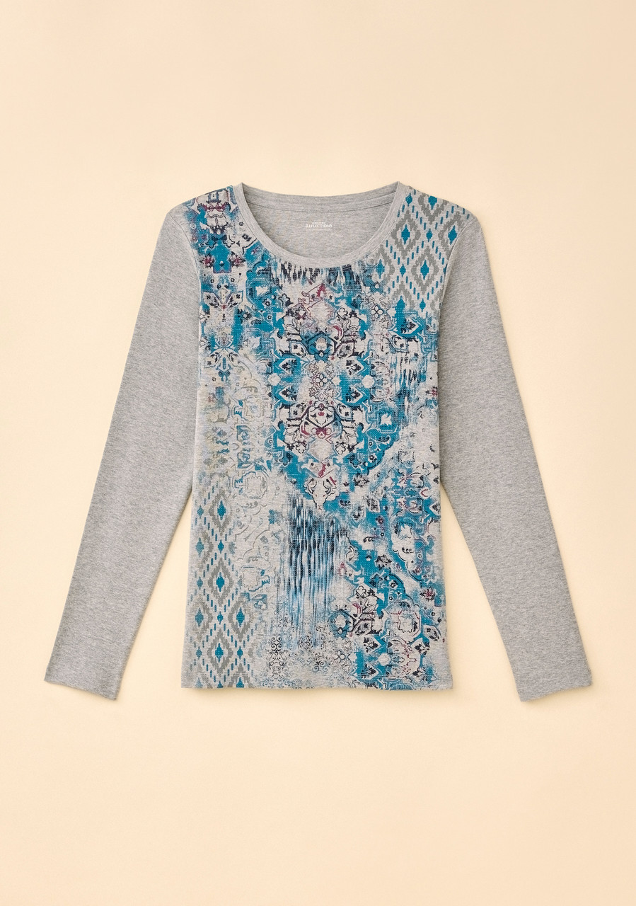 Geometric Mosaic Graphic Tee 