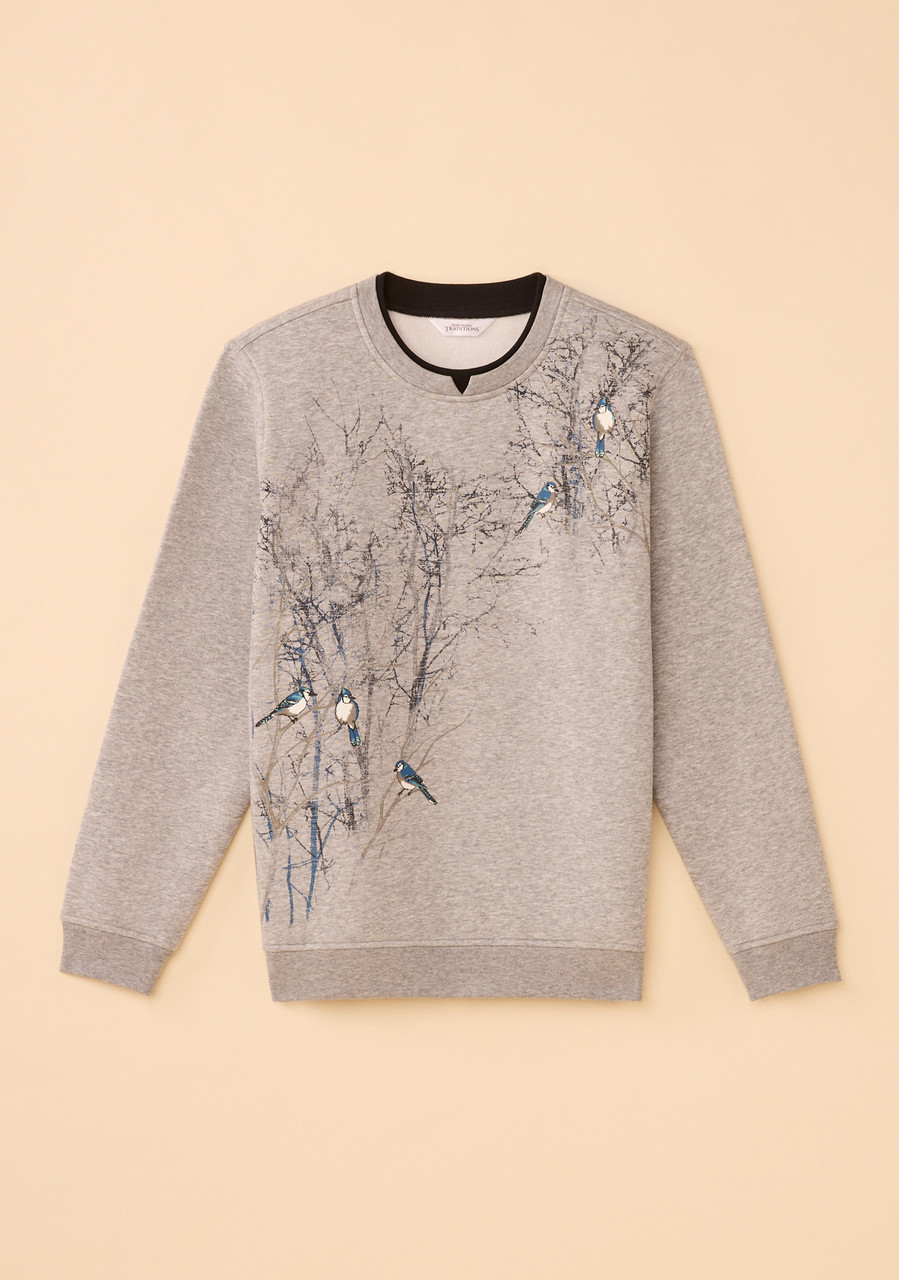 Blue Jay Notch Neck Fleece