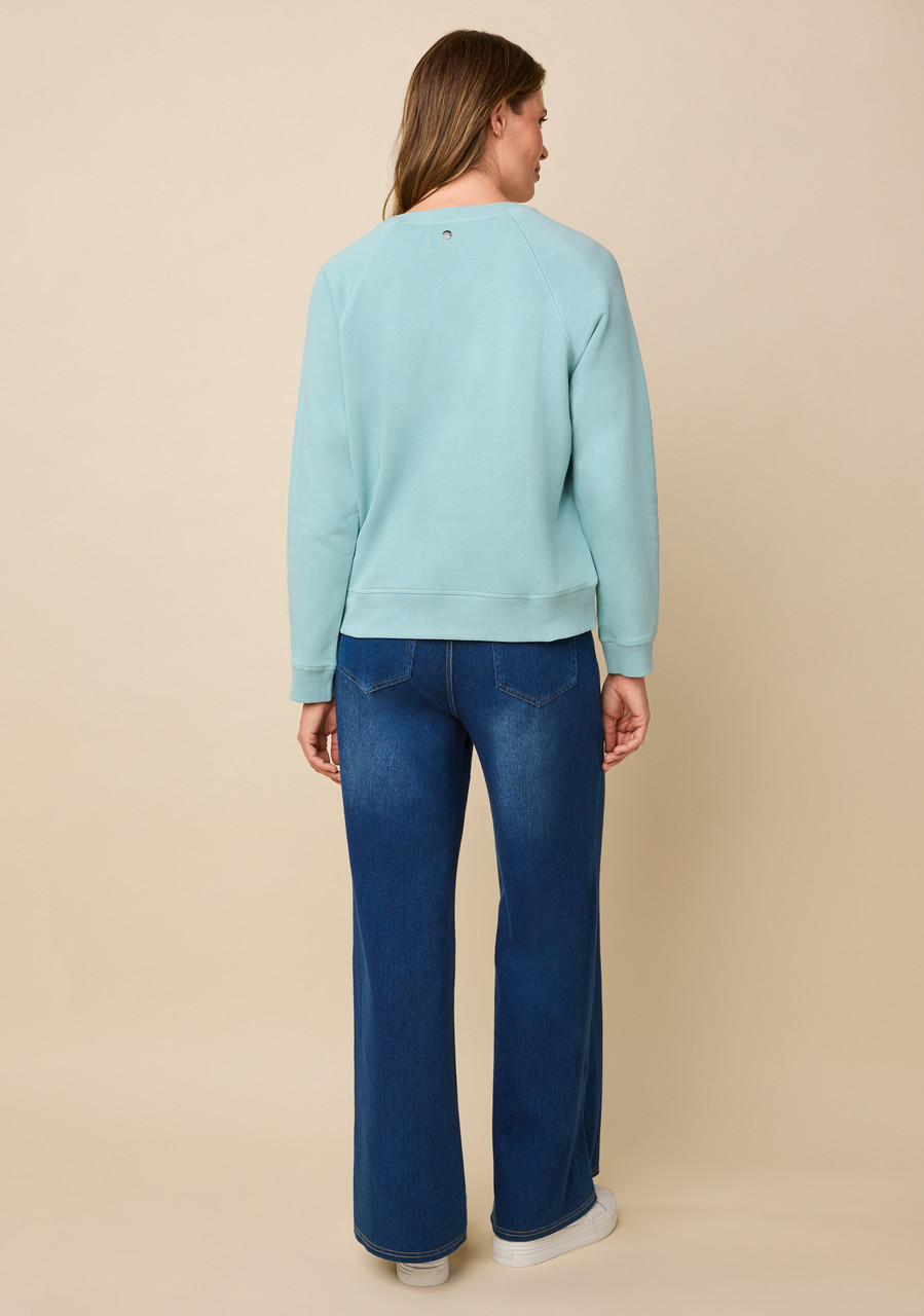 Classic Crewneck Fleece Sweater Back