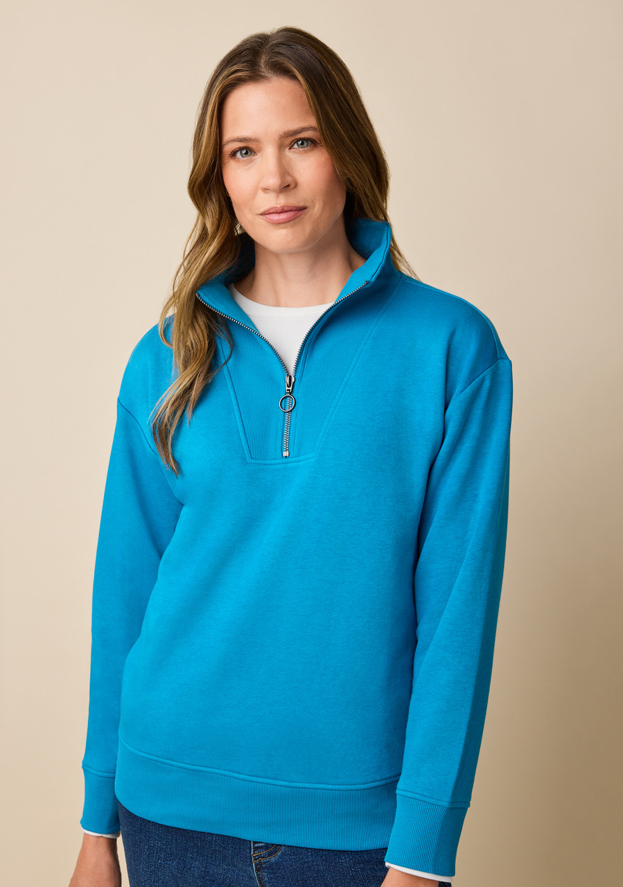 Cozy Funnel Fleece Top