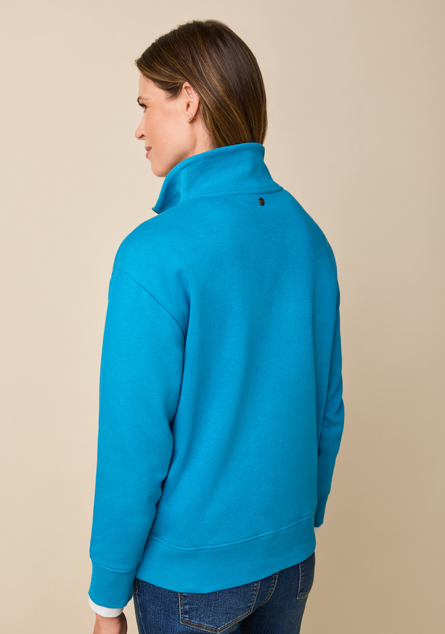 funnel neck fleece pullover
