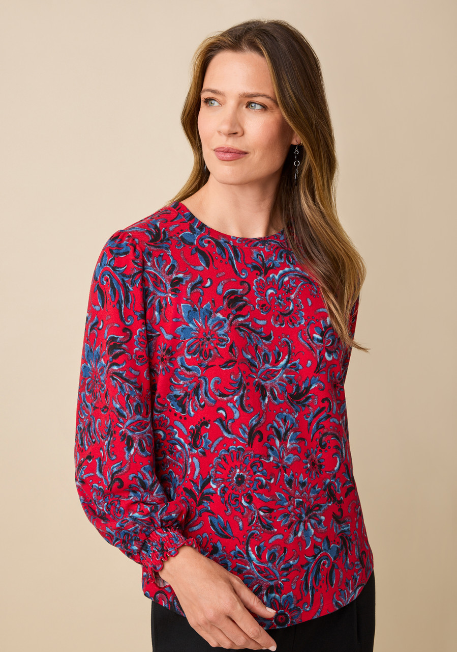 Long Sleeve Puff Sleeve Top