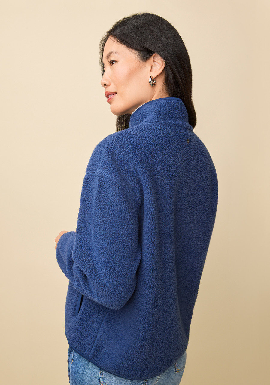 Classic Zip Front Fleece Jacket back