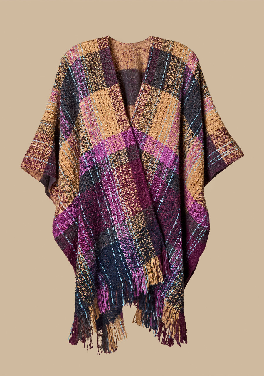 Colour Block Poncho
