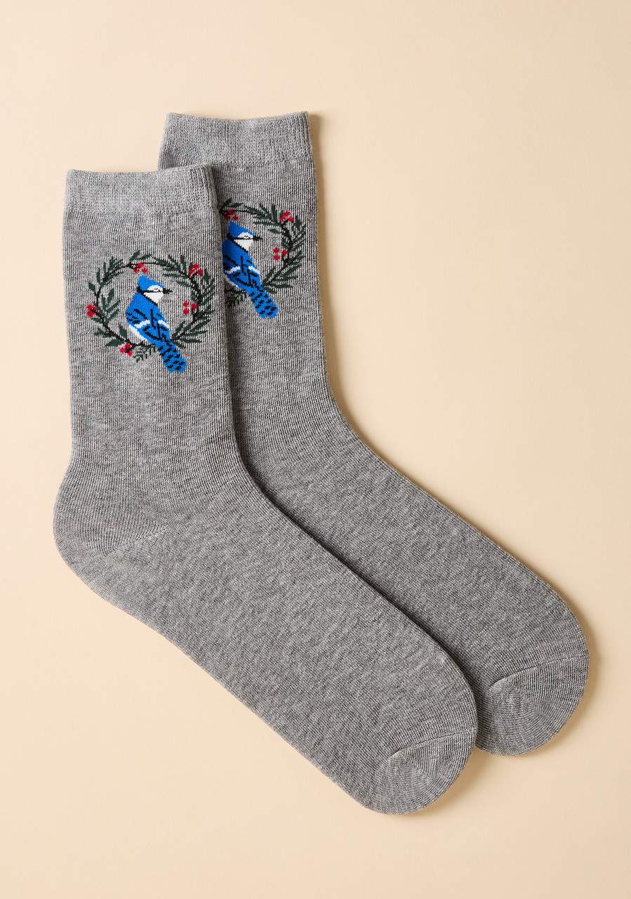 Holiday Blue Jays Crew Box Set Socks 
