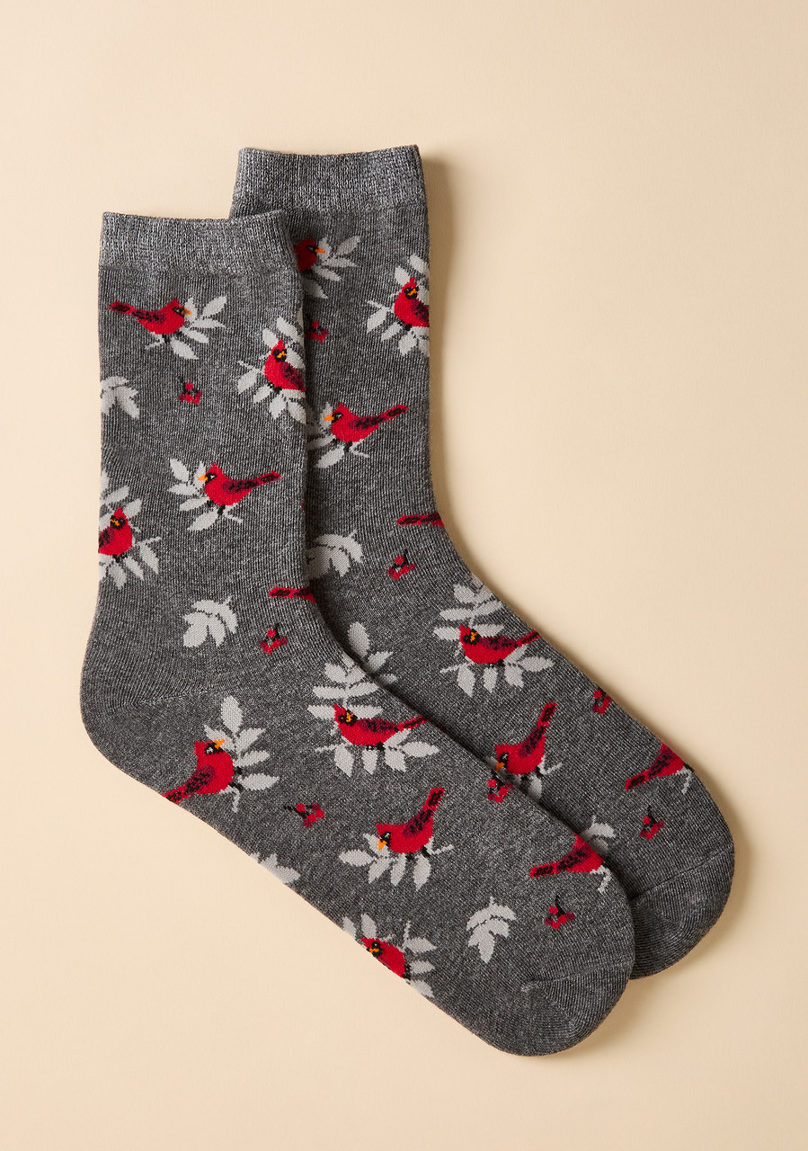 Holiday Cardinal Crew Box Set Socks