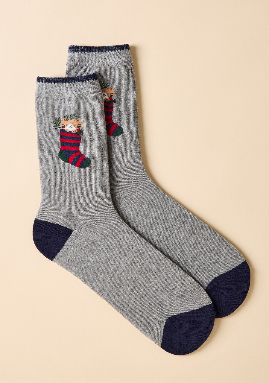 Holiday Cat Crew Box Set Socks