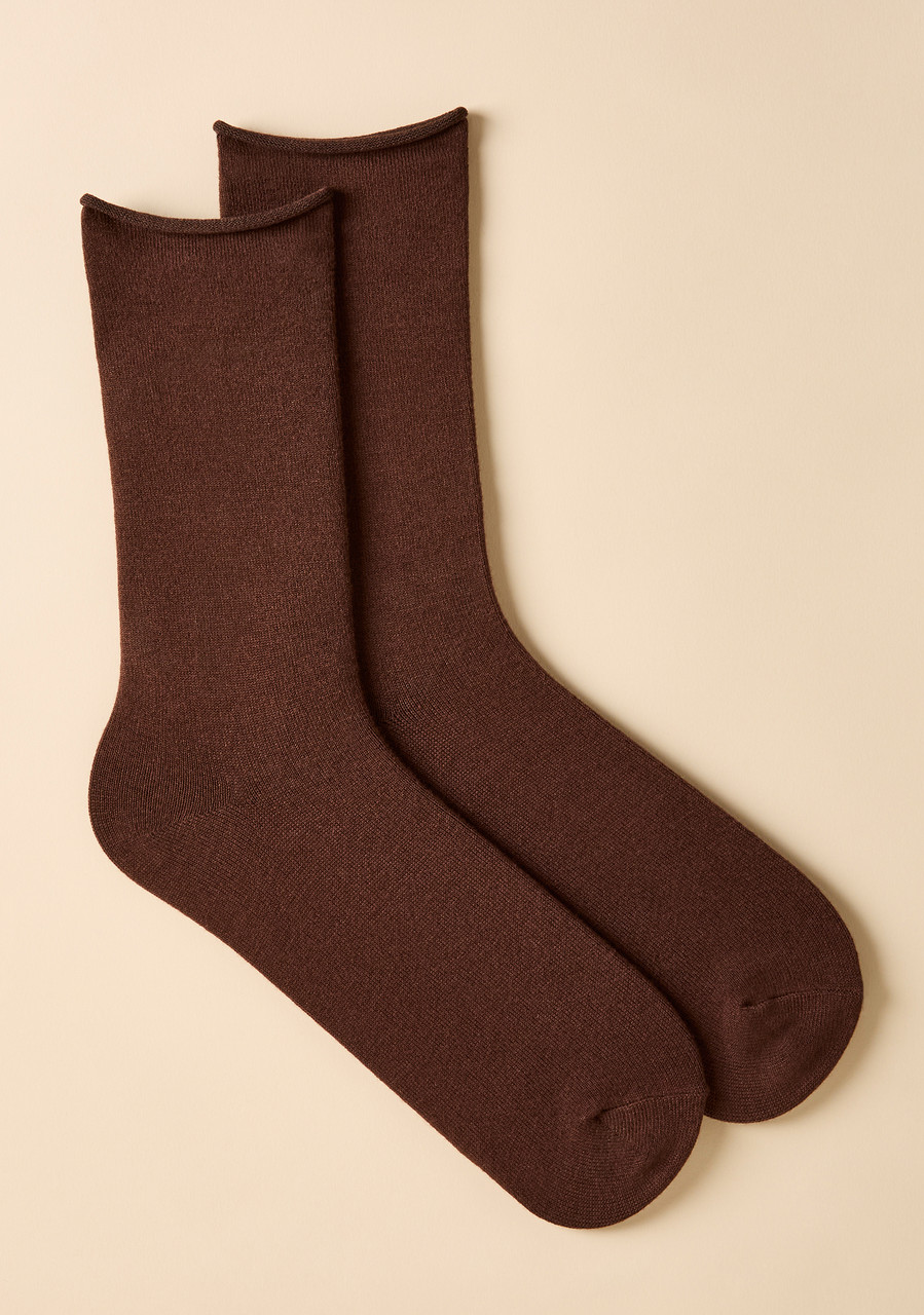 Classic Bamboo Socks - Walnut Brown