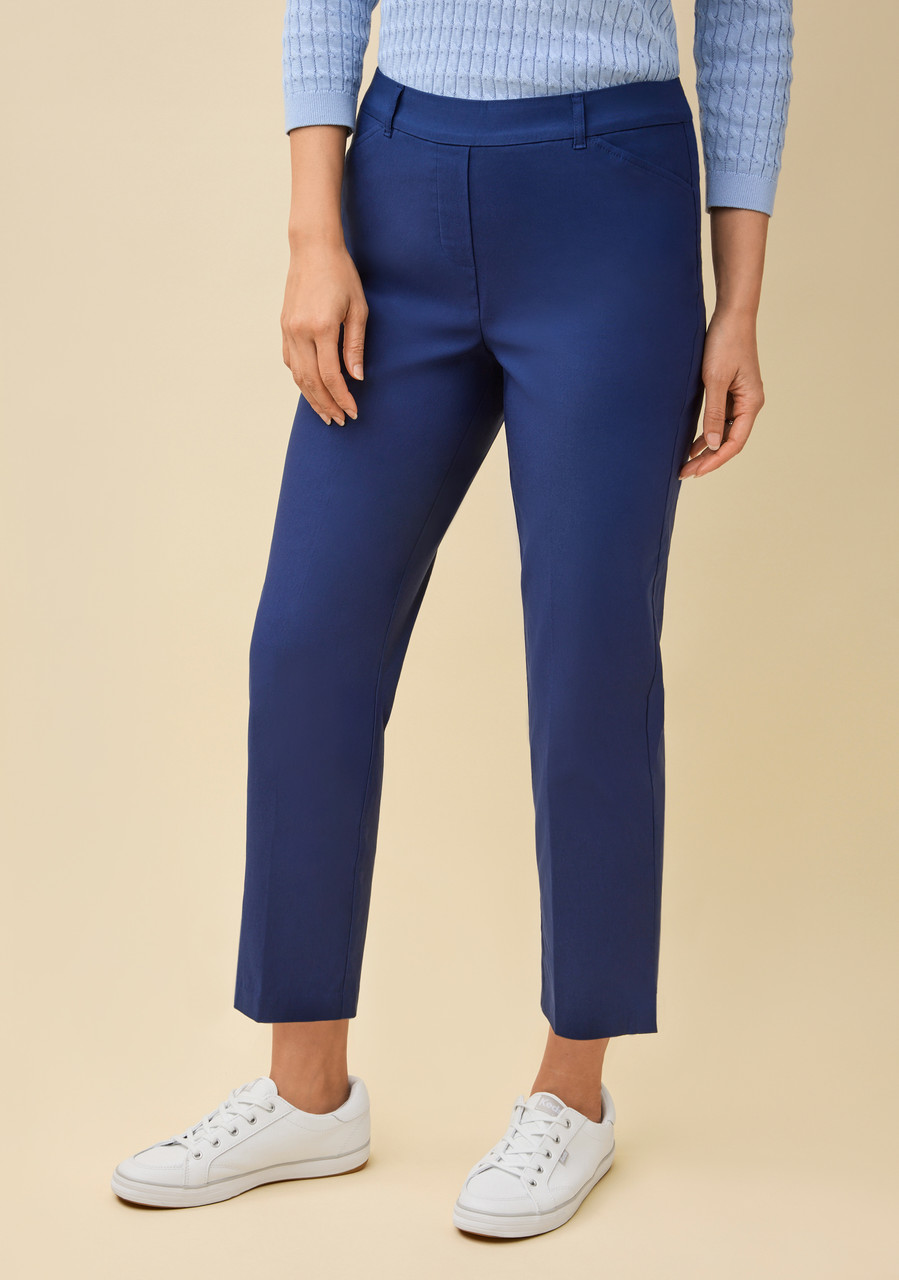 Comfort Stretch Crop Pant-half body-moonlake blue