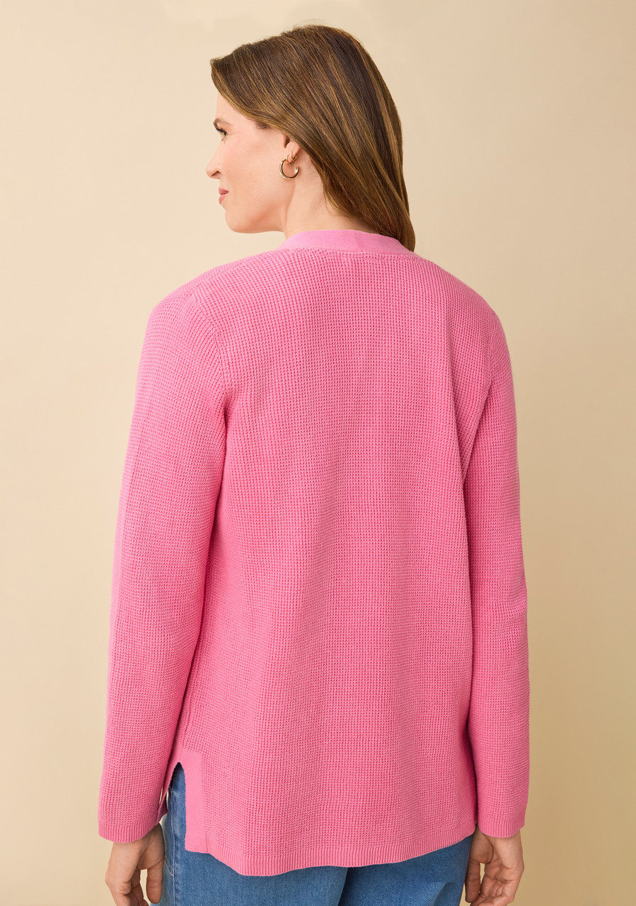 Waffle-Knit Open Sweater Cardigan | Northern Reflections