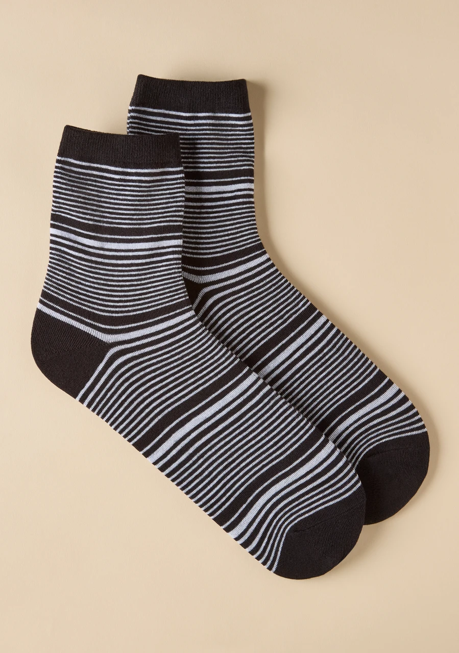 Classic Stripe Crew Socks 