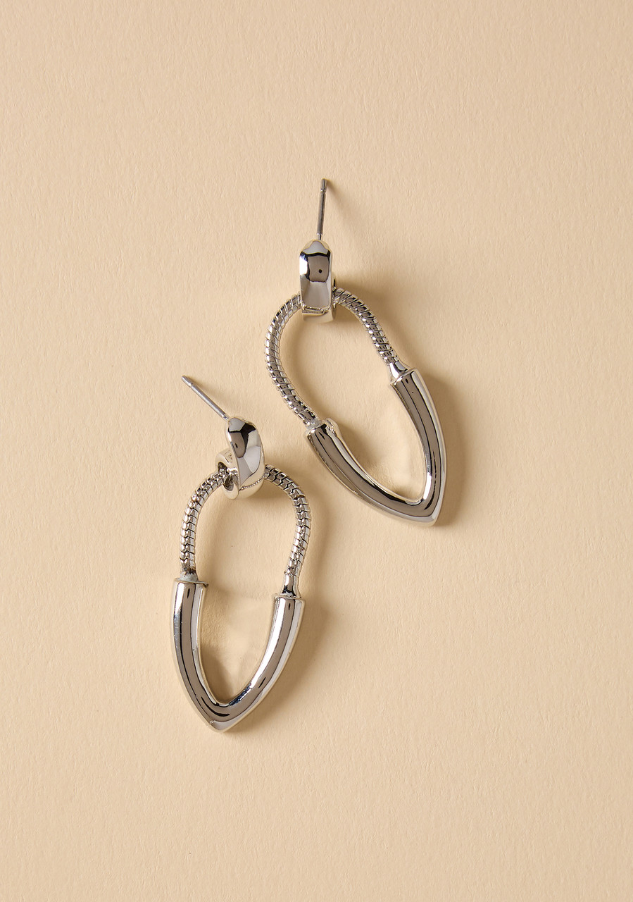 Chain Drop Post Earrings