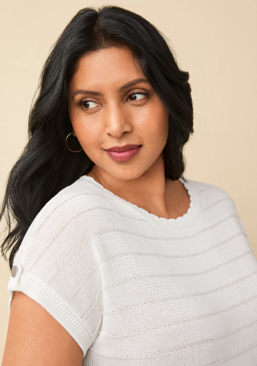 Shimmer Stripe Sweater