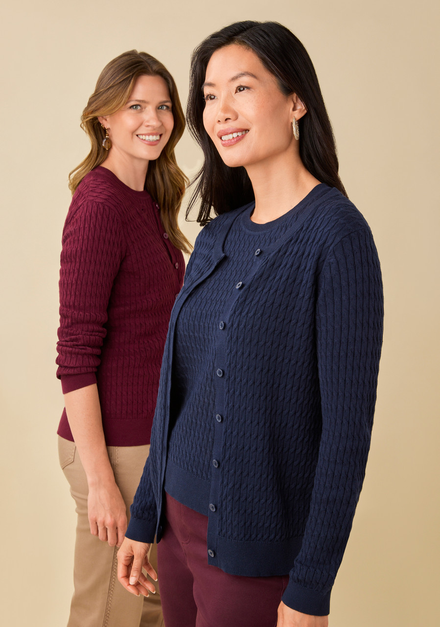 Classic Cable Knit Cardigan