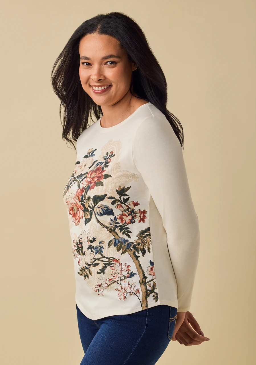 Rose Graphic Organic Cotton Tee