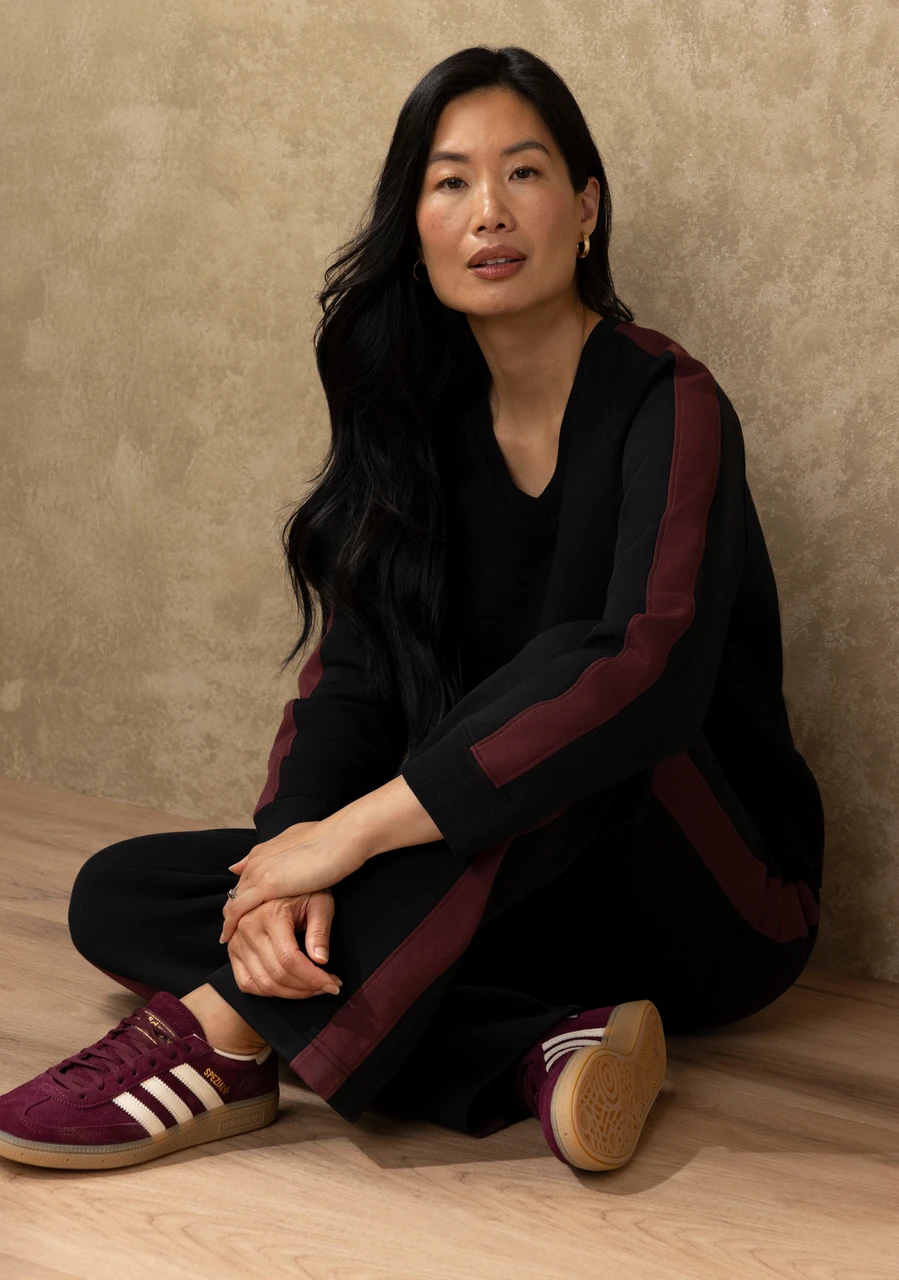 V-Neck Fleece Pullover