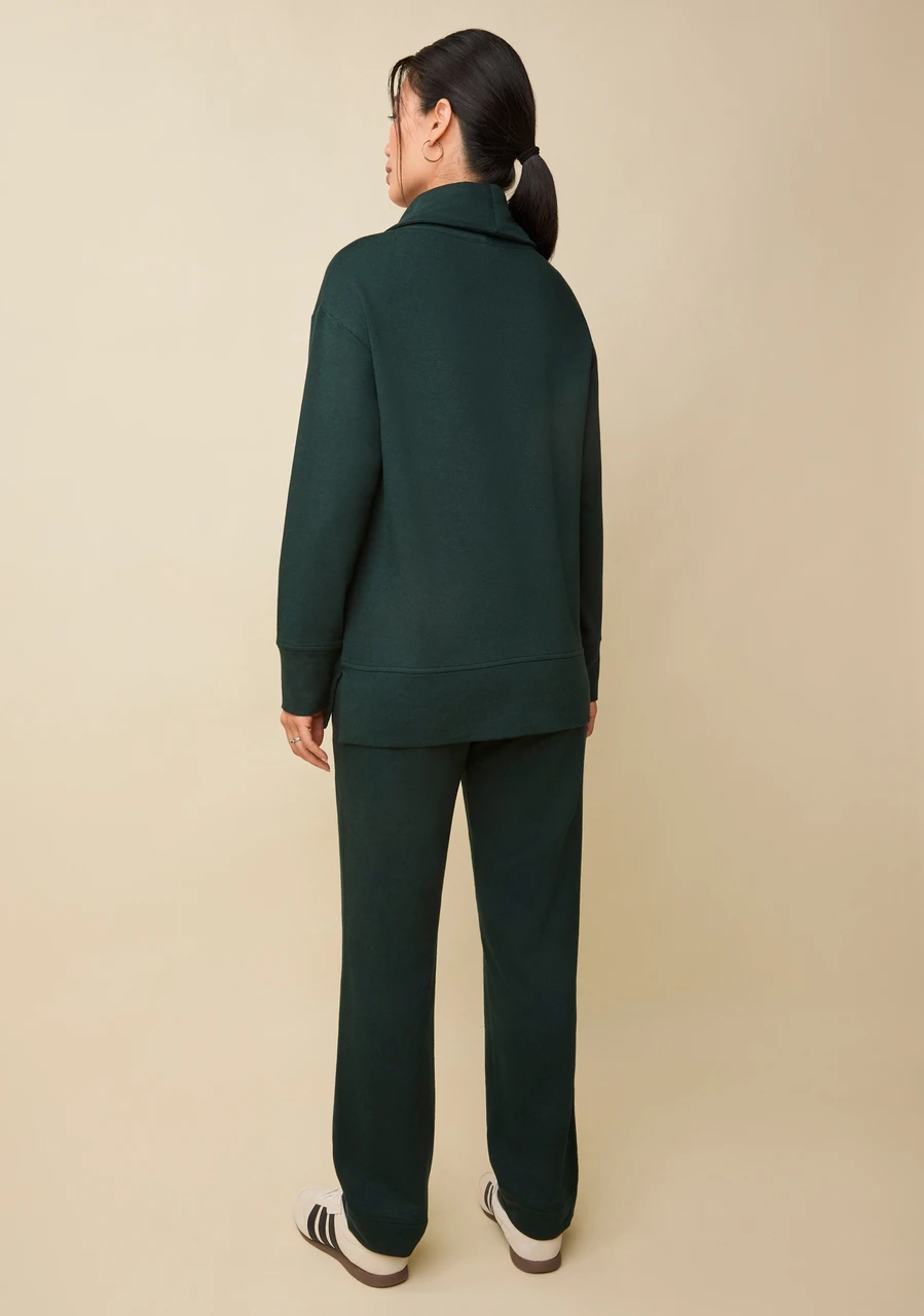 Cowl Neck Seam Detail Popover