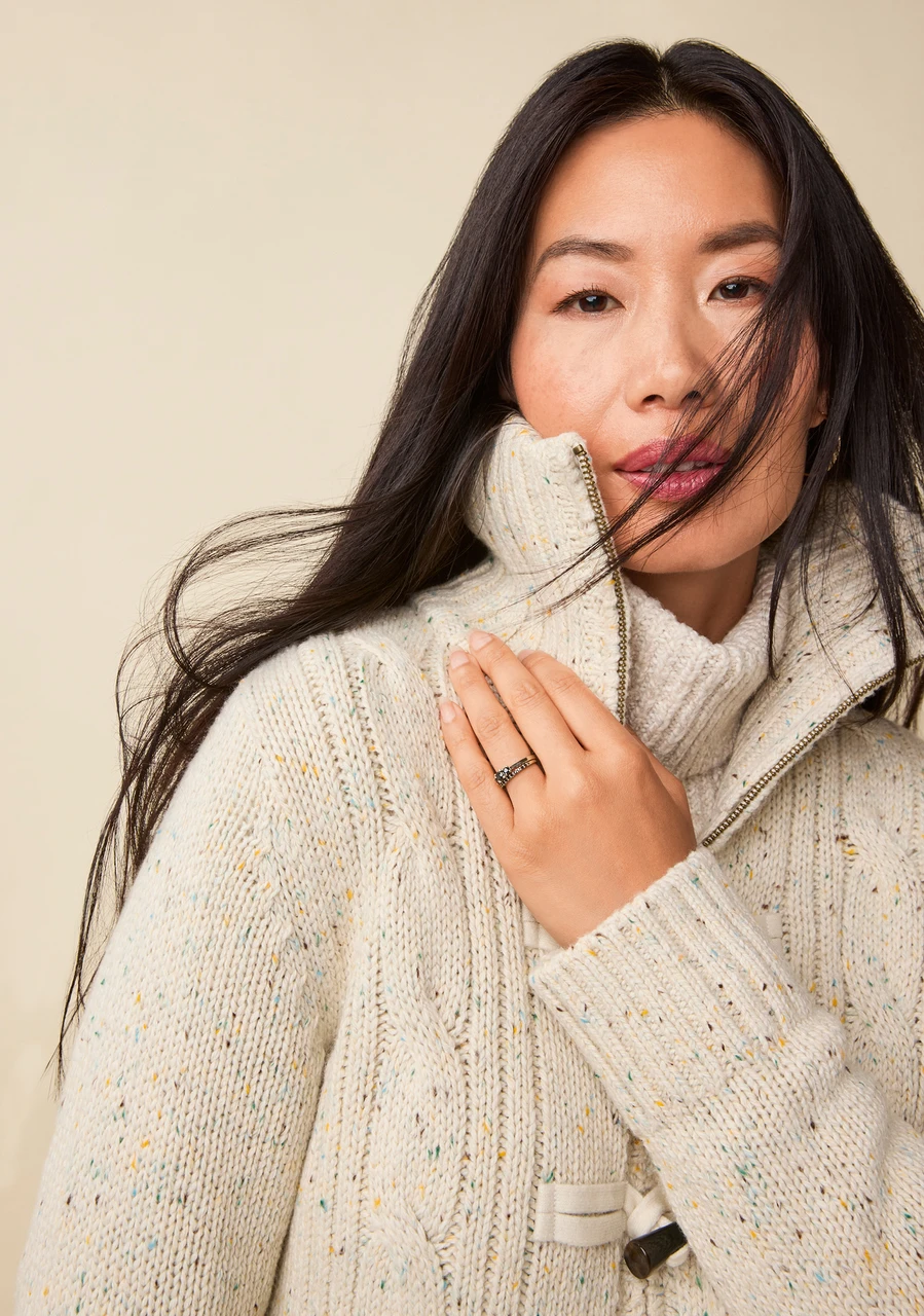 Heritage Toggle Cable Knit Cardigan