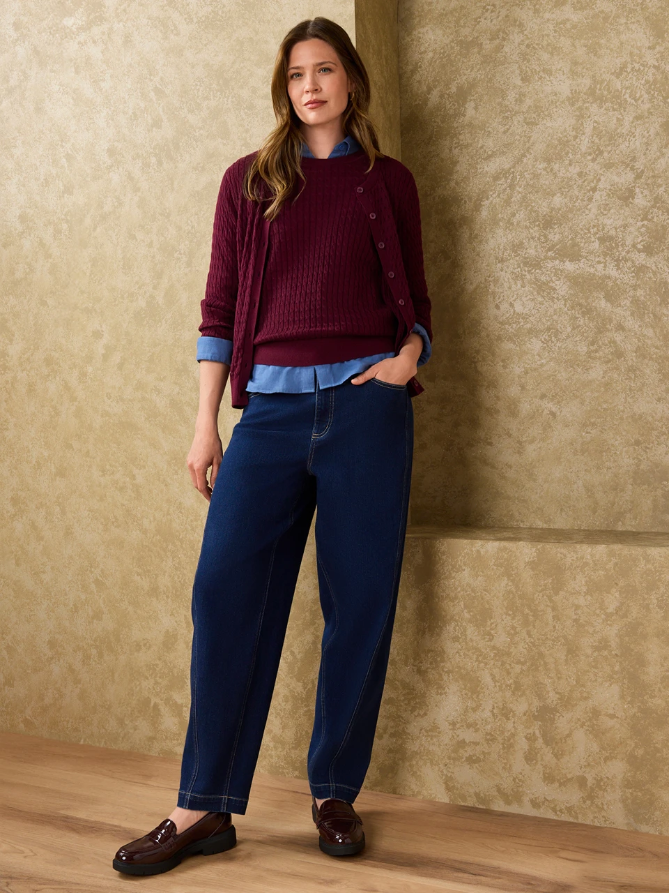 Relaxed Straight Leg Jeans