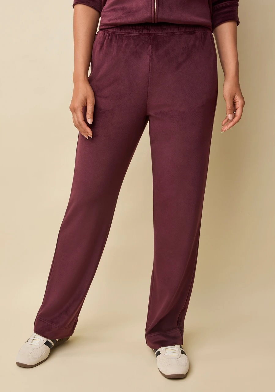 Plush Velour Pull-On Pants
