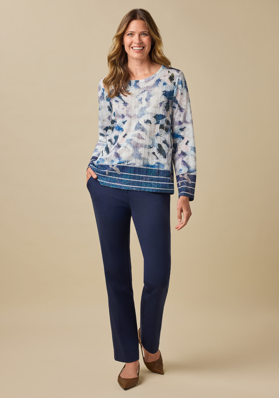 Burnout Border Hem Top