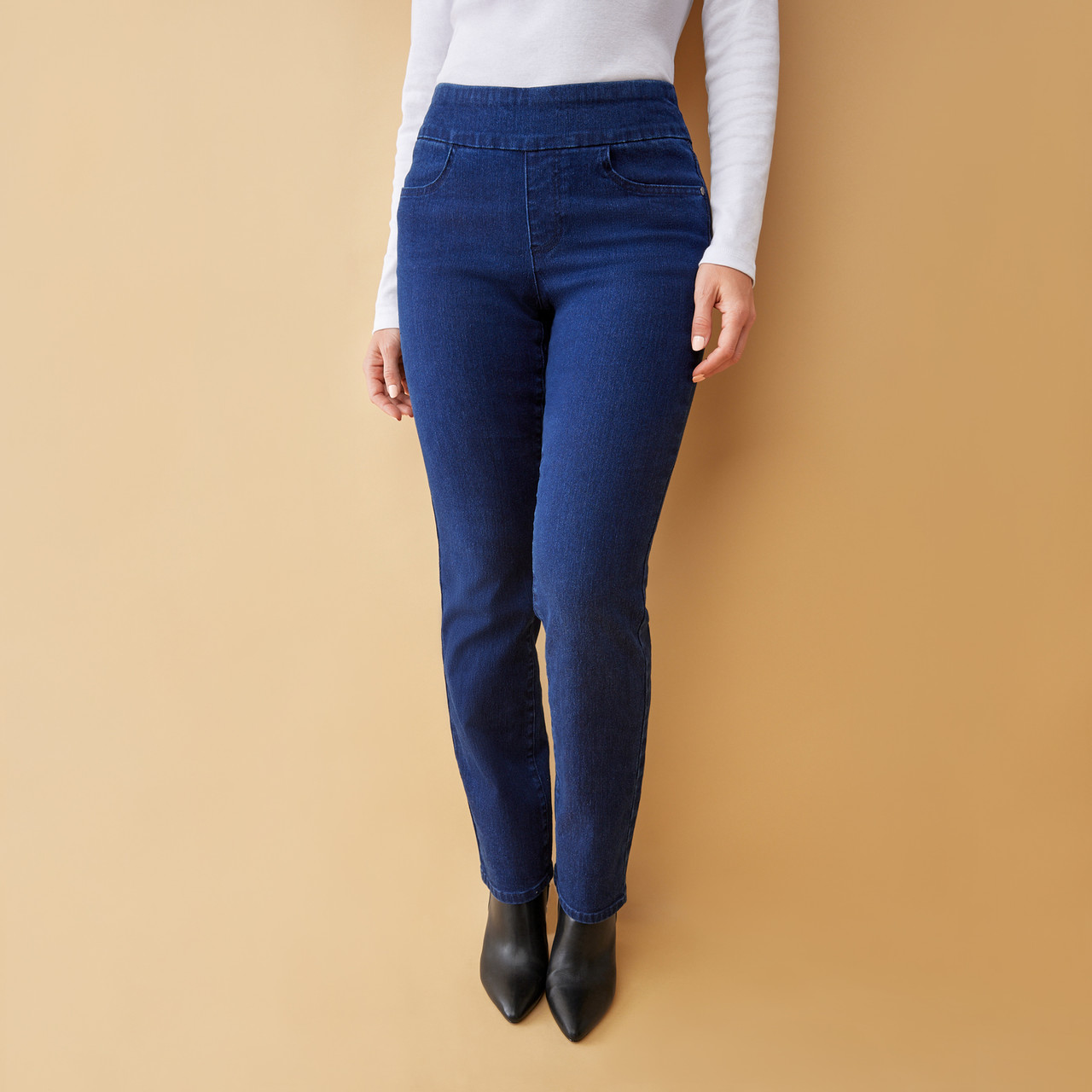 Women's Straight Jeans, Dark blue
