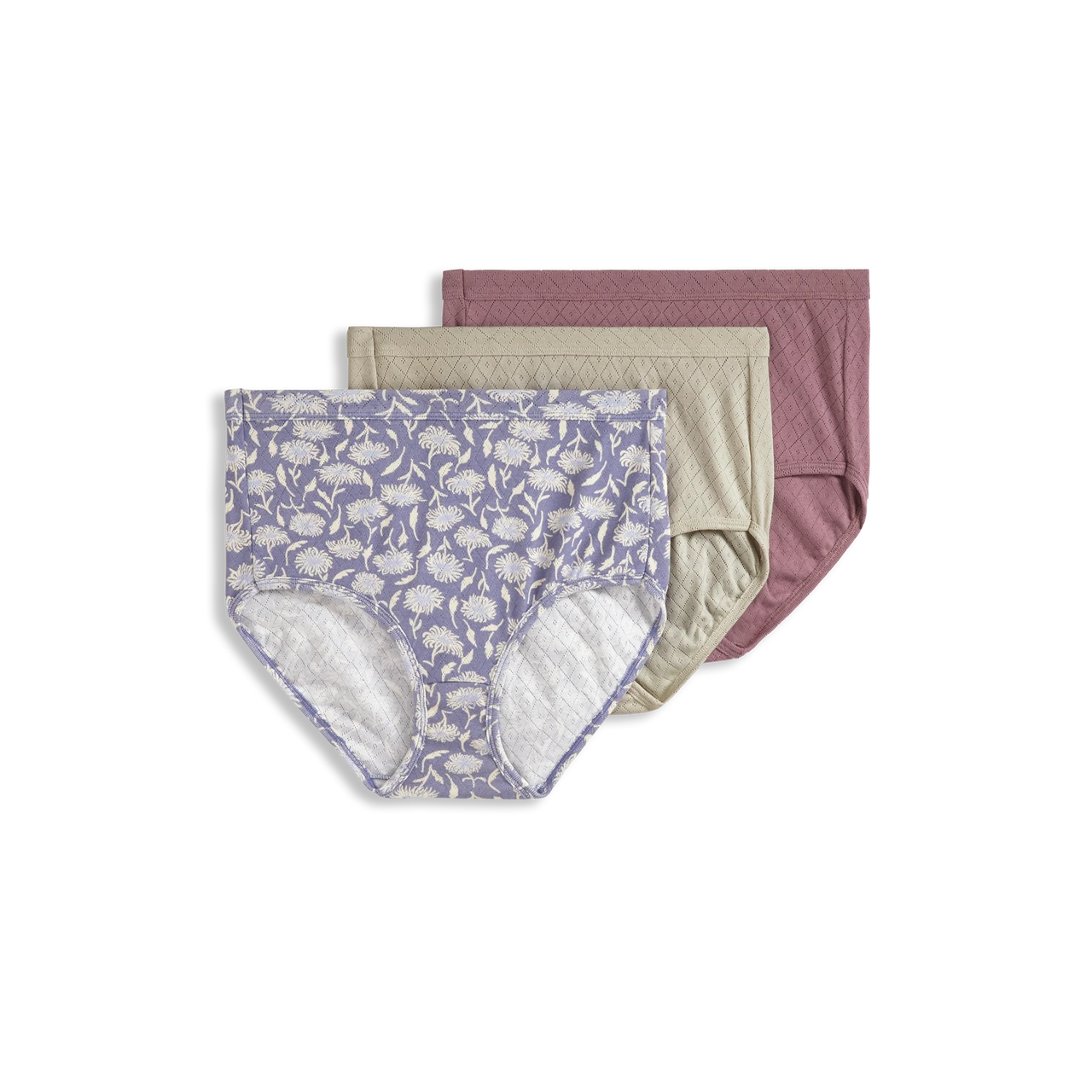 Jockey Elance Breathe Brief- 3 Pack Purple Stone