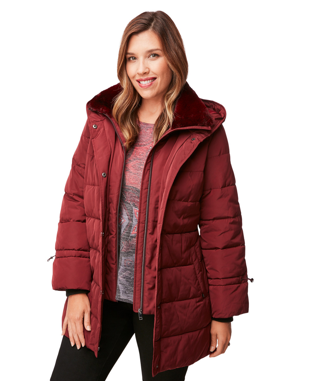 women's quilted jacket without hood