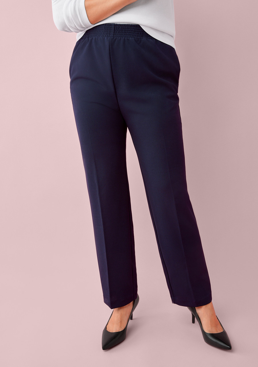 Relaxed Straight Pull-On Pants