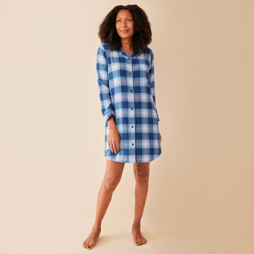 Women's Windowpane Plaid Nightgown