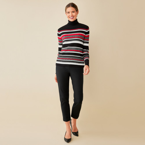 Women's Striped Sweater with Pearls | Northern Reflections