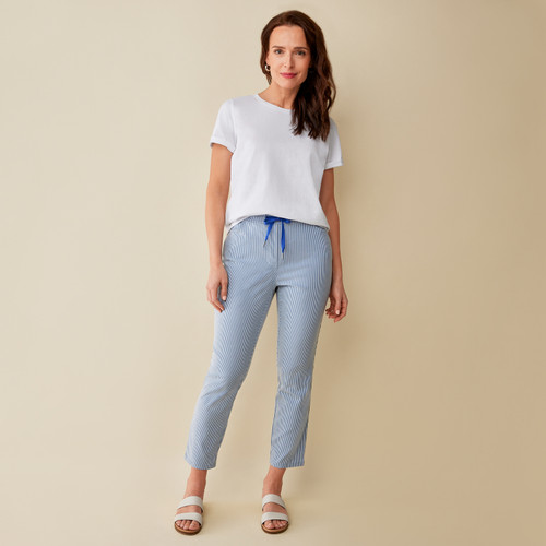 Women's Blue Cropped & Capri Pants