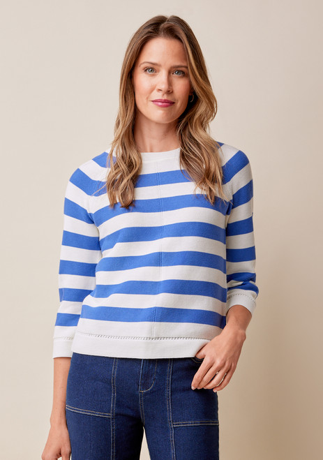 【SCENERITY】Brine round neck striped knit Brine round neck striped knit - SCENERITY