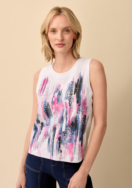 Brushstroke Print Tank