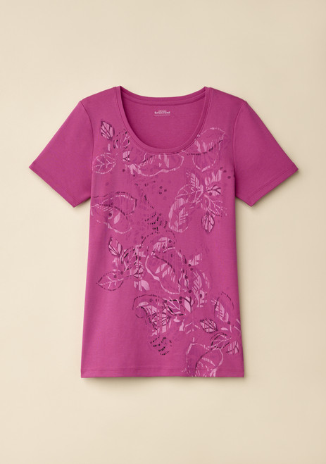 Everyday Leaf Print Tee