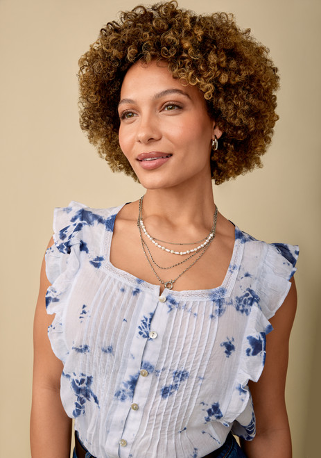 Ruffle Shoulder Tank