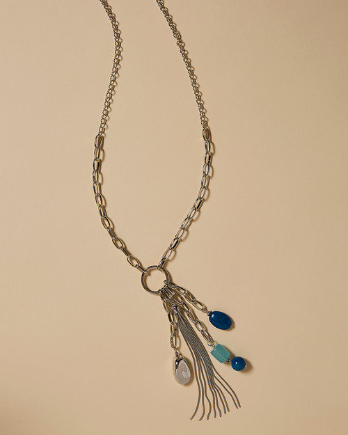 Beaded and Tassel Necklace