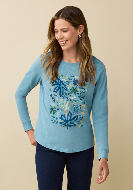 Floral Graphic Cotton Tee