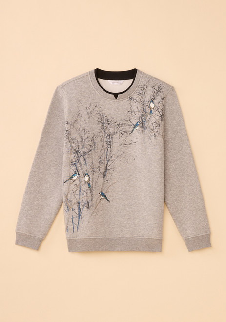 Blue Jay Notch Neck Fleece