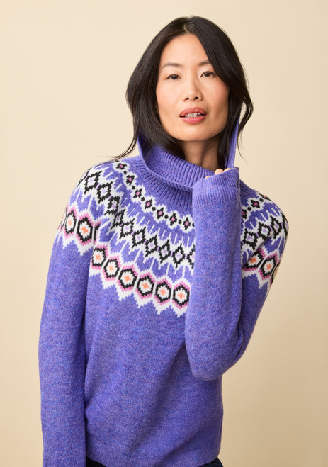 Fair Isle Turtleneck Sweater