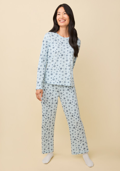 Snowflake Print Pyjama Set