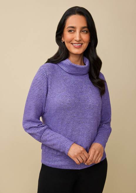 Sweater-Like Cowl Neck Pullover